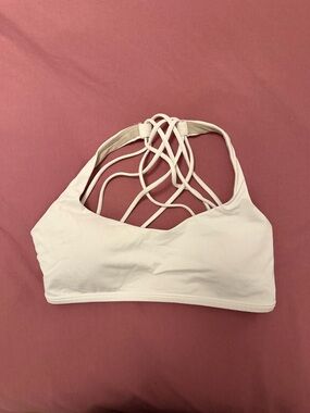 lululemon athletica White Strappy Back Sports Bra
